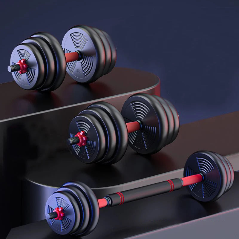 5-44lbs Adjustable Dumbbell, Barbell Anti-Slip Grip