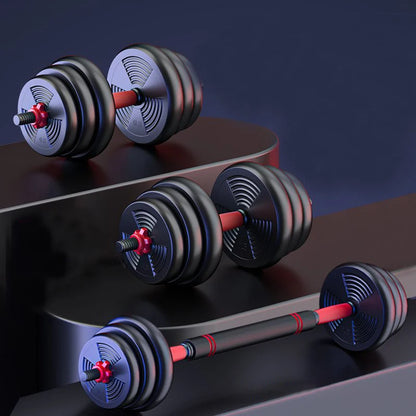 5-44lbs Adjustable Dumbbell, Barbell Anti-Slip Grip