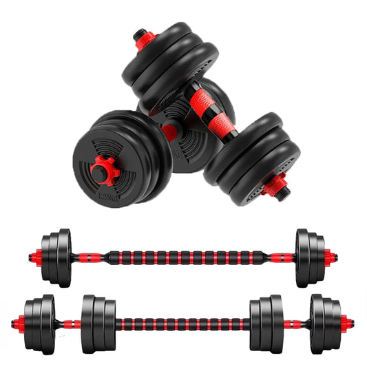 5-44lbs Adjustable Dumbbell, Barbell Anti-Slip Grip