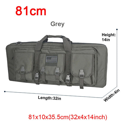 LQARMY 32 38 42 48 inch Tactical Double Rifle Case Backpack