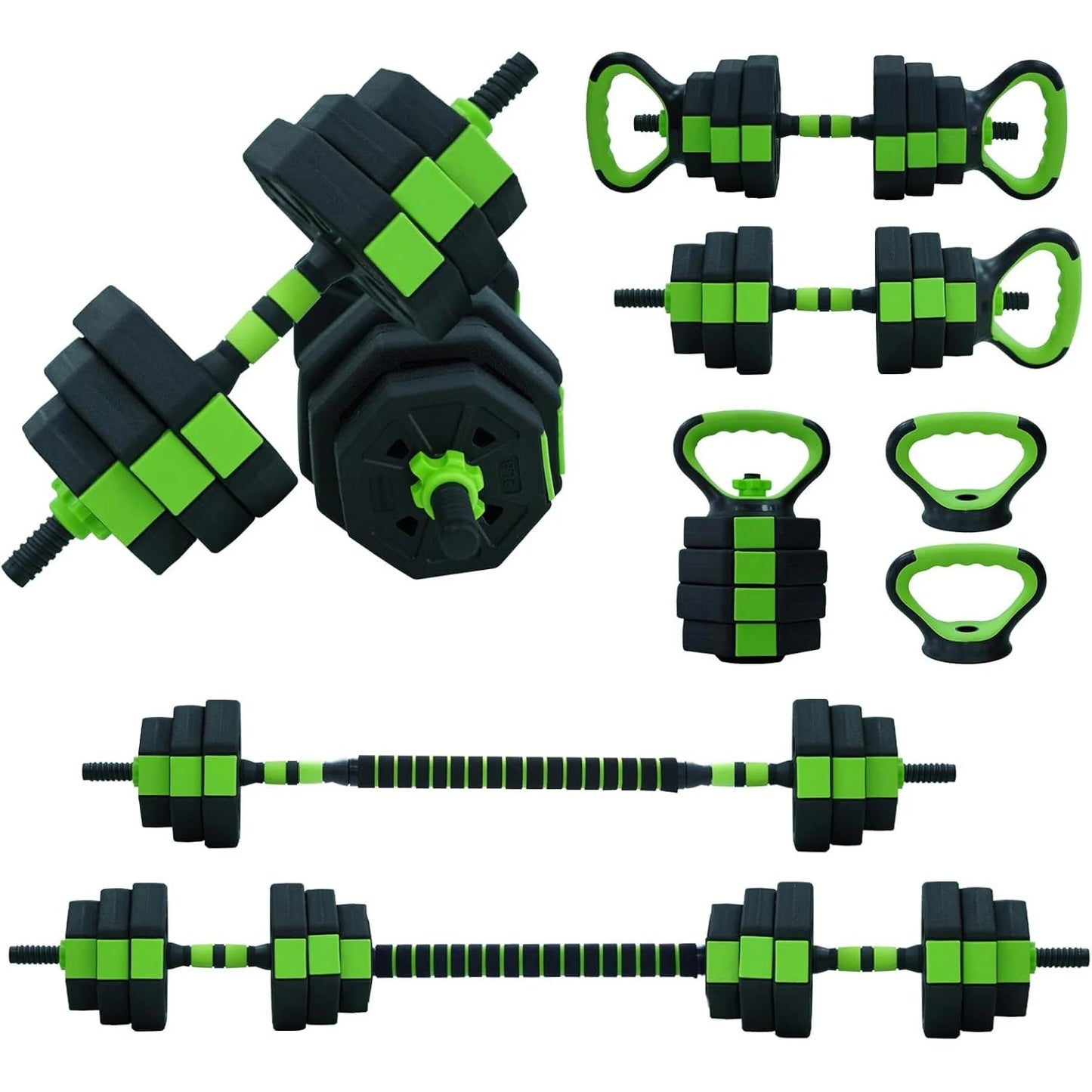 66lbs/88lbs Weight 4 in 1 Adjustable Kettle bell Set  Dumbbell Set