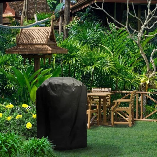 Round BBQ Grill Rain Cover