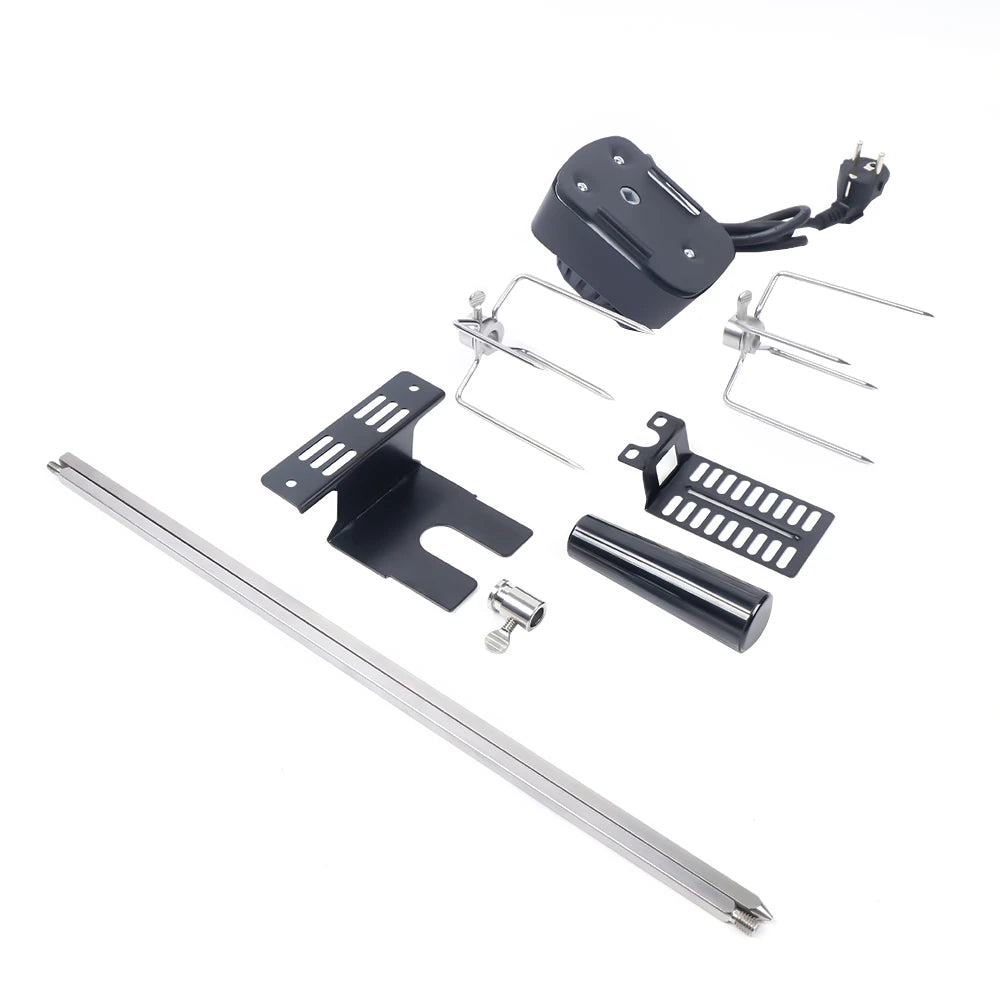 Electric BBQ  Rotisserie Kit w/ 120 cm long cable Rod