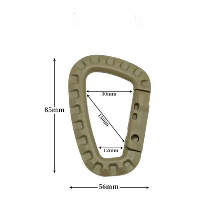 Tactical D-Ring Grimlock Carabiner  Fast Latch System