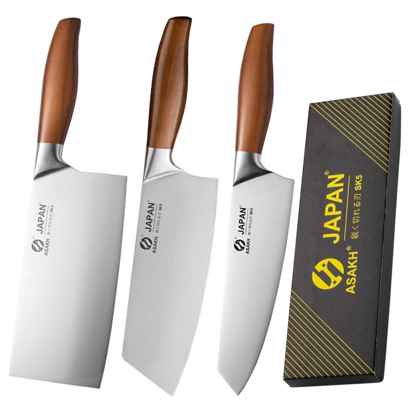 1-6pcs Japanese Chef Knife Set Stainless Steel
