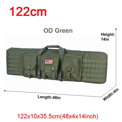 LQARMY 32 38 42 48 inch Tactical Double Rifle Case Backpack