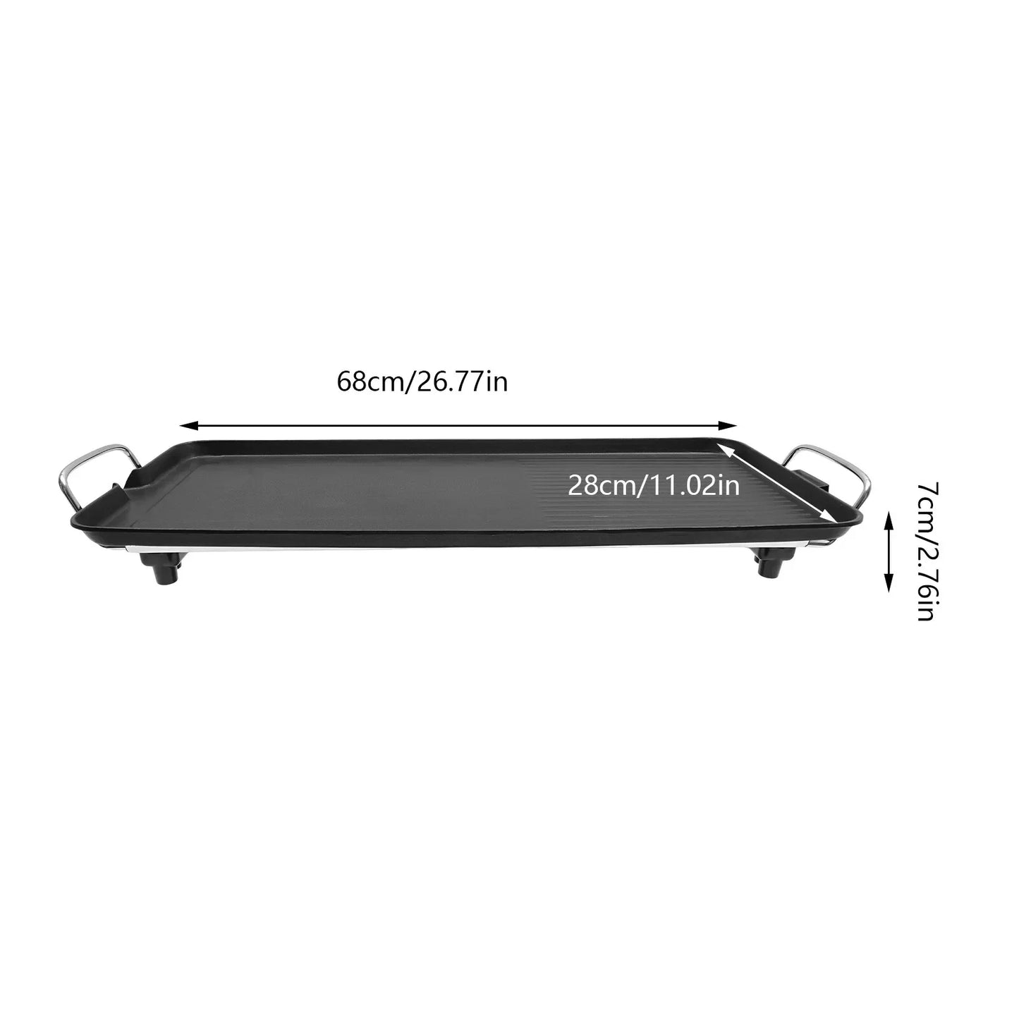 Smokeless Outdoor Electric BBQ Tabletop Grill 1500W