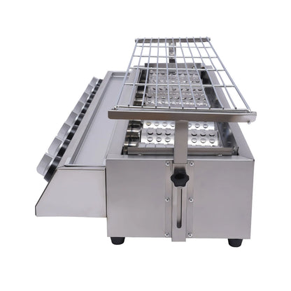 8-Burner Gas Grill, Stainless Steel, Portable