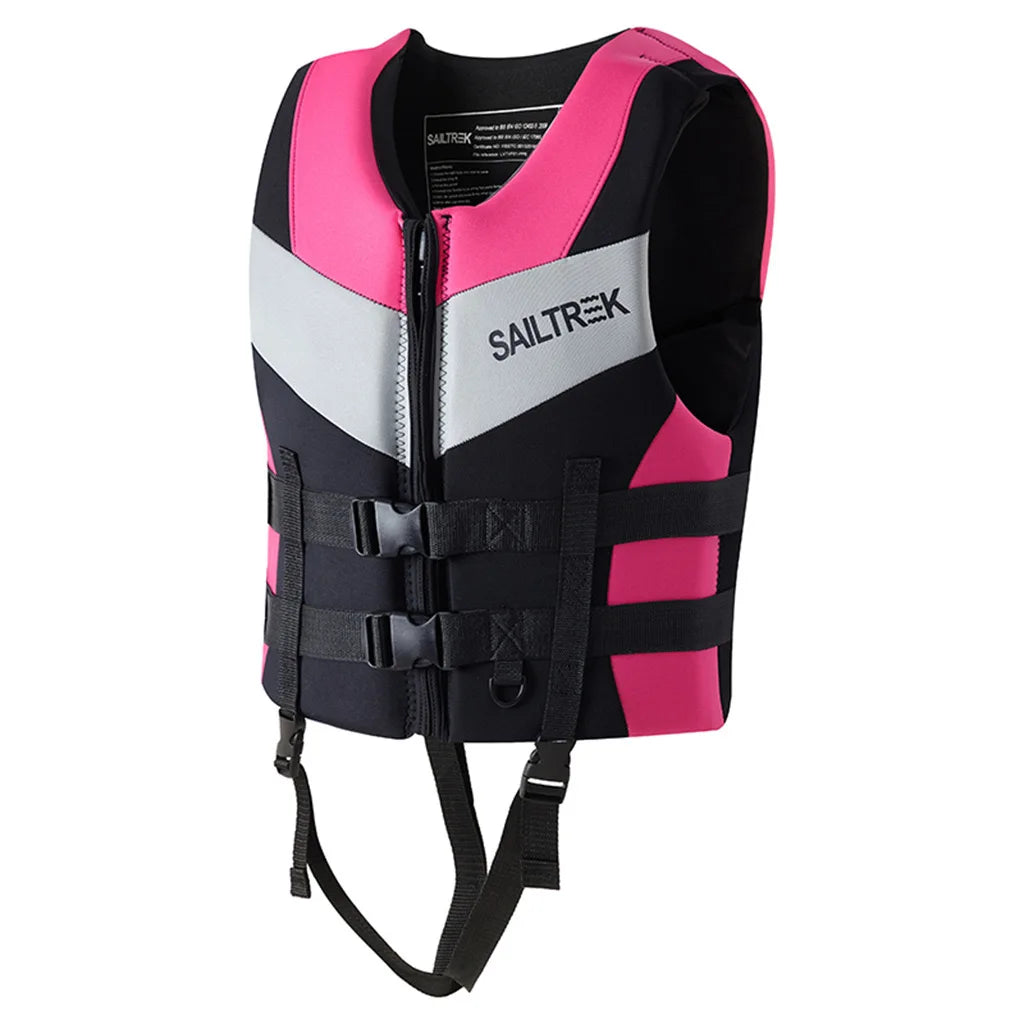 Neoprene Life Jacket Adults Safety Vest Buckle