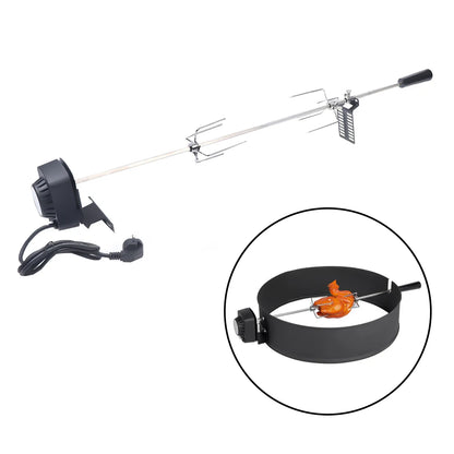 Electric BBQ  Rotisserie Kit w/ 120 cm long cable Rod