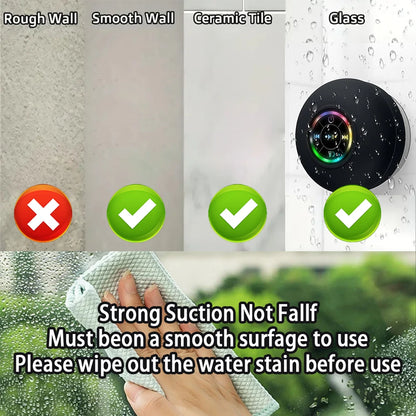 Portable Wireless Bluetooth Speaker LED Light IPX4