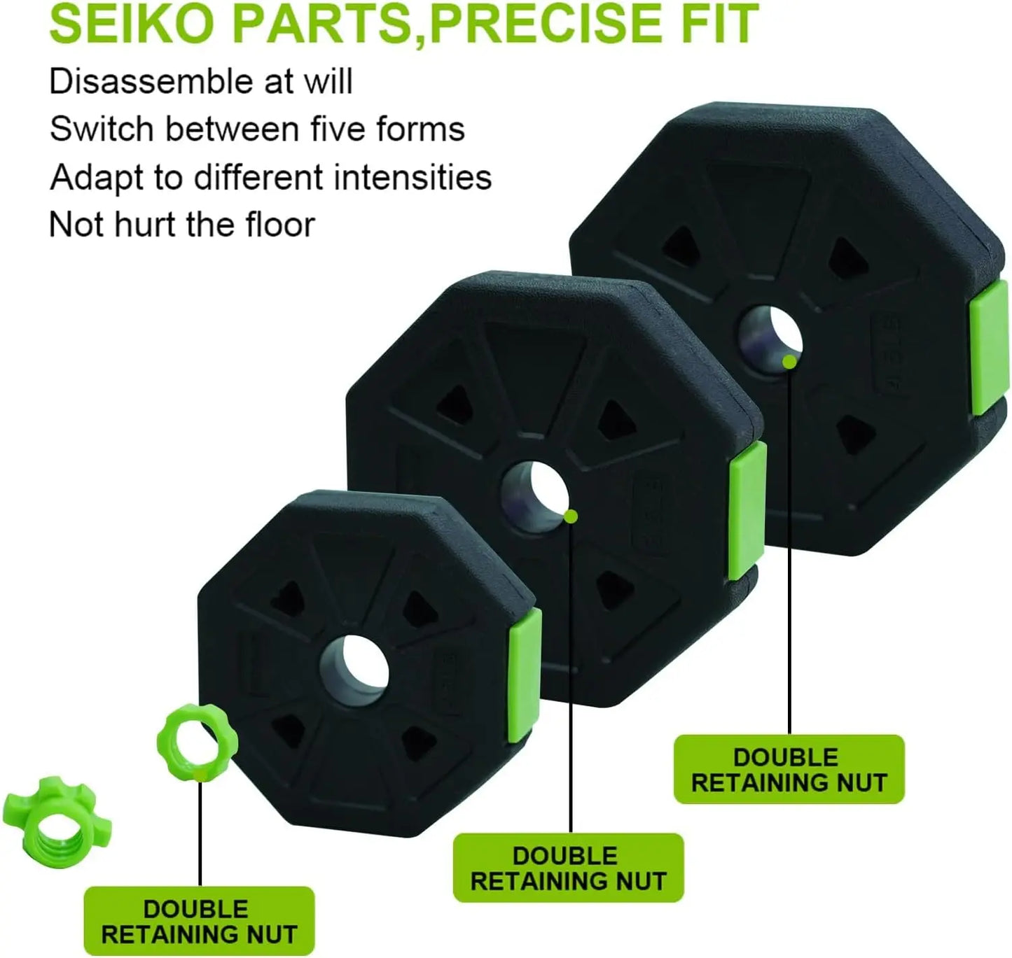 66lbs/88lbs Weight 4 in 1 Adjustable Kettle bell Set  Dumbbell Set