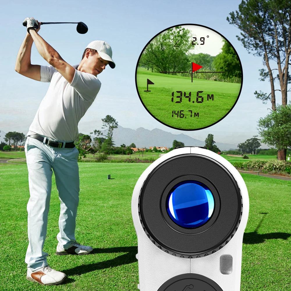 REVASRI Golf Laser Rangefinder Rechargeable 600M/1000M 6X Magnification
