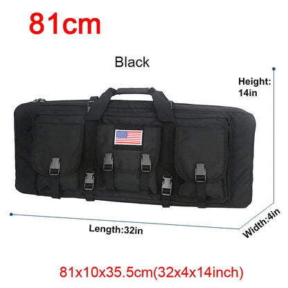 LQARMY 32 38 42 48 inch Tactical Double Rifle Case Backpack