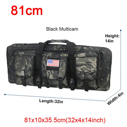 LQARMY 32 38 42 48 inch Tactical Double Rifle Case Backpack