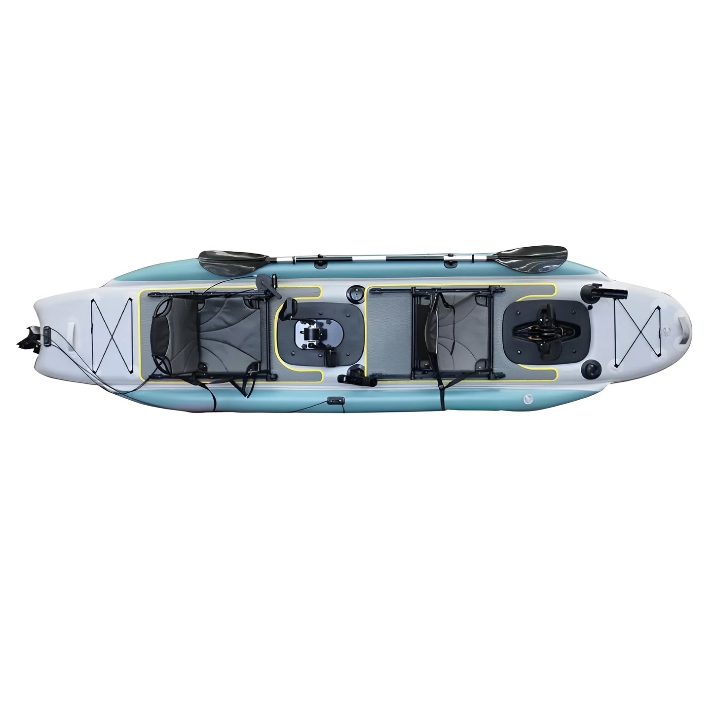 Inflatable 2-Person Pedal Fishing Kayak 14ft,