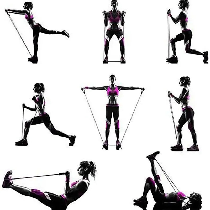 Workout Bands With Handles For Men Women