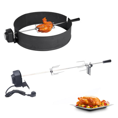 Electric BBQ  Rotisserie Kit w/ 120 cm long cable Rod