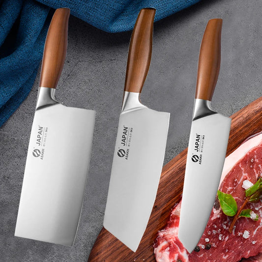 1-6pcs Japanese Chef Knife Set Stainless Steel