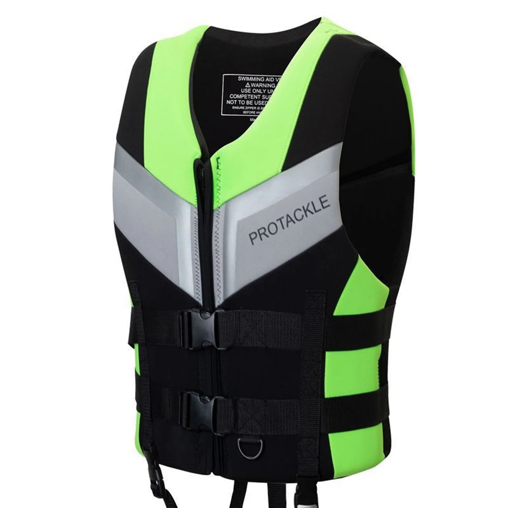 Neoprene Life Jacket Adults Safety Vest Buckle