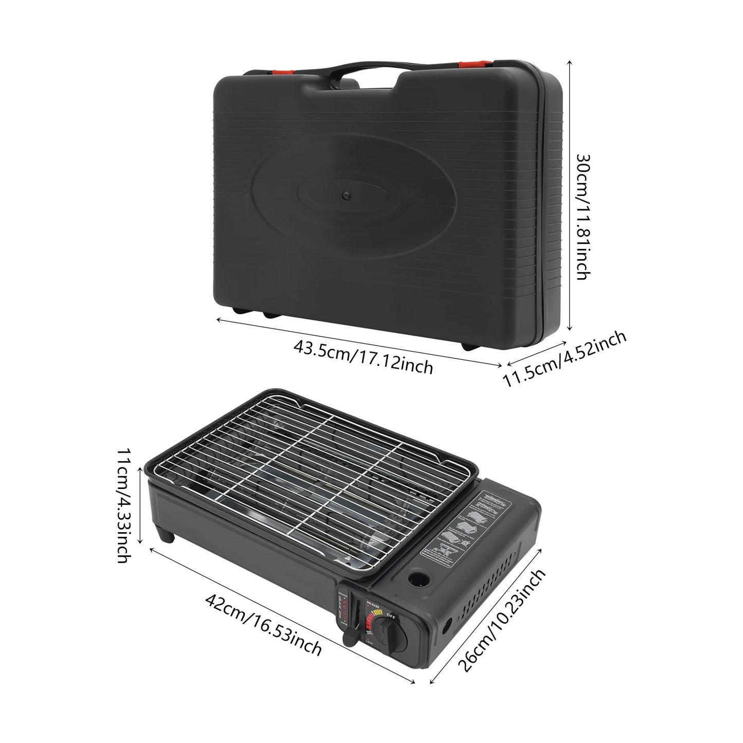 Portable Gas BBQ Grill  Outdoor Camping Lightweight