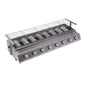 8-Burner Gas Grill, Stainless Steel, Portable
