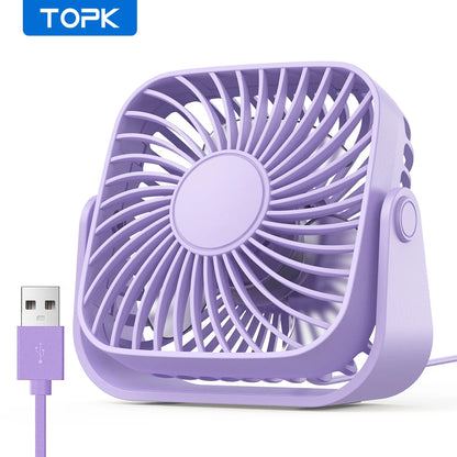 TOPK 4Inch USB Mini Portable Fan f