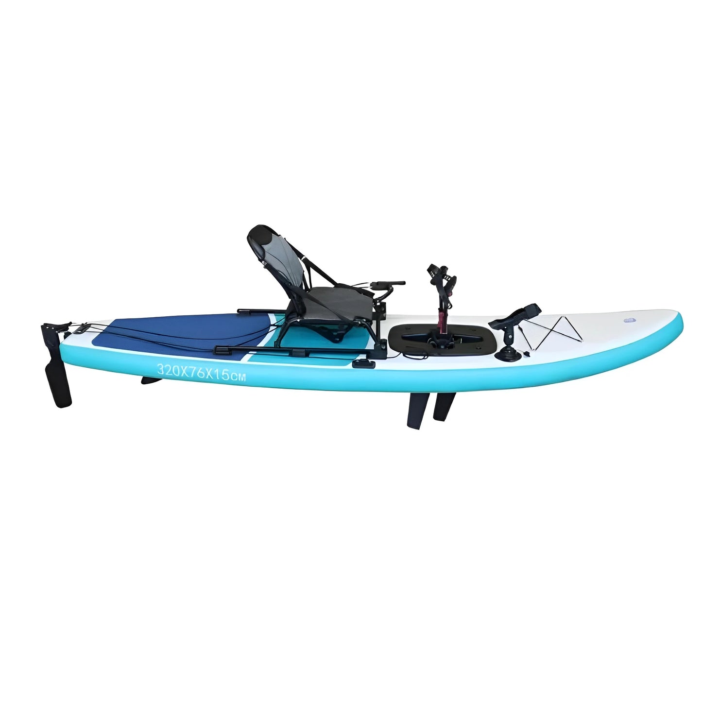 Inflatable 2-Person Pedal Fishing Kayak 14ft,
