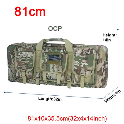 LQARMY 32 38 42 48 inch Tactical Double Rifle Case Backpack