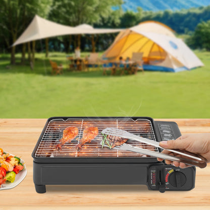 Portable Gas BBQ Grill  Outdoor Camping Lightweight