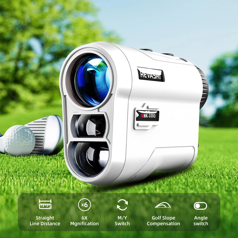 REVASRI Golf Laser Rangefinder Rechargeable 600M/1000M 6X Magnification