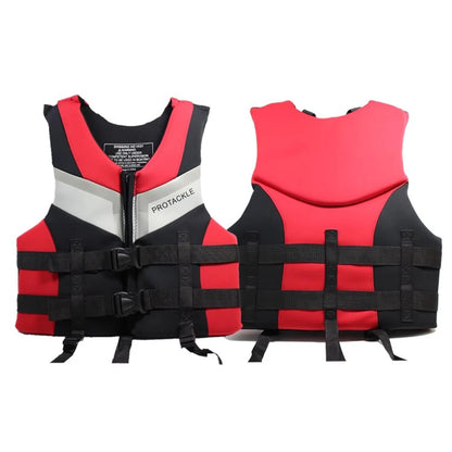 Neoprene Life Jacket Adults Safety Vest Buckle